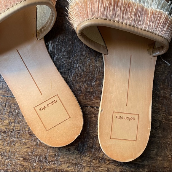 DOLCE VITA Celaya Natural Fringe Sandal sz 6 - Picture 4 of 14